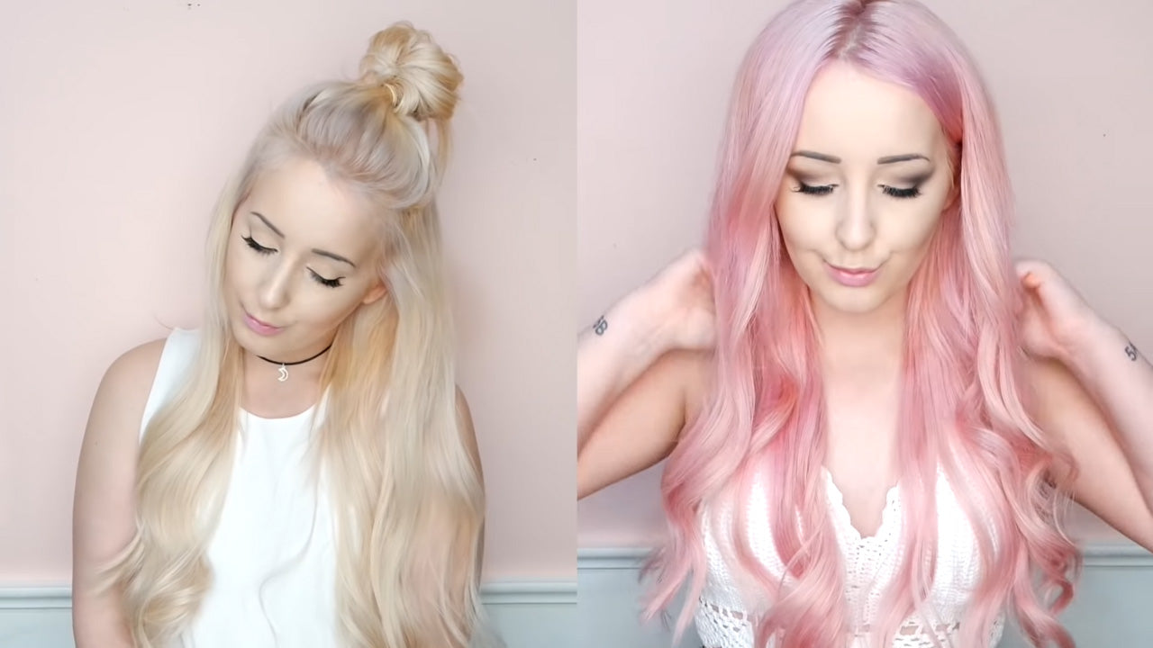 How To Dye Your Blonde Hair To Pastel Pink Color？