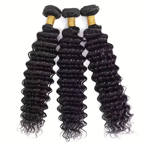 10A Deep Wave Hair Bundles 100% Unprocessed Virgin Human Hair