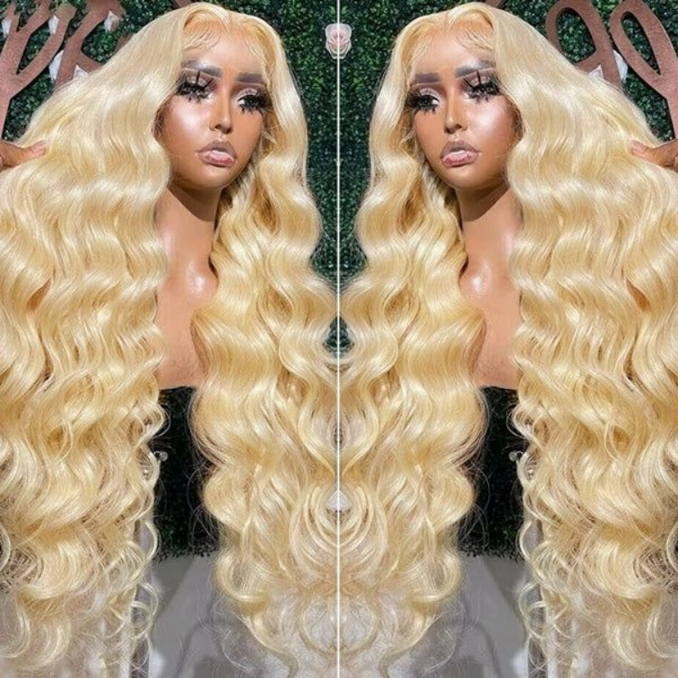 613 Blonde Transparent HD Lace Front Wigs 13*4 Frontal Body Wave Human Hair