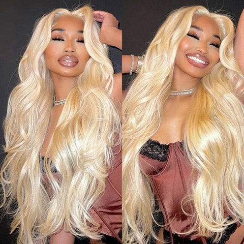 613 Blonde Transparent HD Lace Front Wigs 13*6 Body Wave Lace Frontal Human Hair