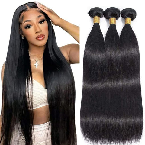 10A Straight Hair Bundles 100% Unprocessed Virgin Human Hair