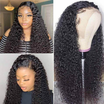 Transparent hd 13*4 Lace Front Jerry Curly Hair Lace Wig Luxury Customization